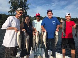 8 striped bass caught at Lake Murray