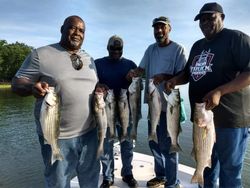 Striped bass fishing at Lake Murray