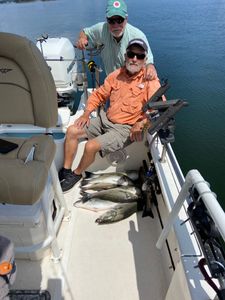 Two striped bass caught while fishing in SC