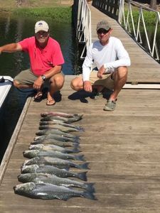 Anglers enjoying a successful fishing trip in SC