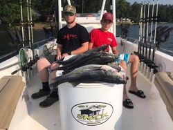 Two anglers fishing on Lake Murray