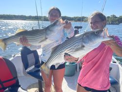 Striped bass action on Lake Texoma