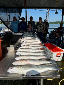 Hooked on Lake Texoma! Striped bass fishing
