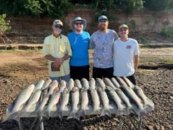 Six striped bass caught during fishing trip in Pottsboro