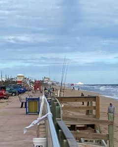 Person fishing at New Smyrna Beach