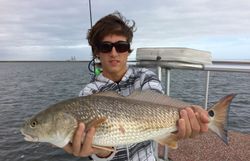 Photograph of a river carpsucker fish caught by a person in Port Isabel