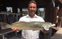 Spotted Weakfish caught while fishing in Port Isabel