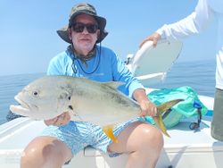 Crevalle Jack, a 21-inch fish caught while fishing in FL