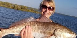 26-inch redfish caught while fishing in FL