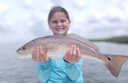 Angler fishing for a redfish in FL