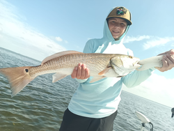 Image of a 32-inch redfish caught while fishing in FL