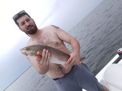 Cloudy skies can't dampen the thrill of redfish action in Weeki Wachee!