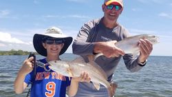 Two redfish, 17-inch catch in Weeki Wachee