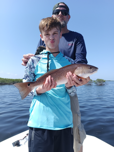 Battling redfish in Weeki Wachee's clear waters with heavy and light tackle!