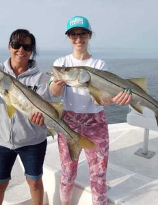 Two snook fish caught in Weeki Wachee
