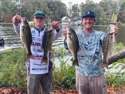 Spotted bass and smallmouth bass fishing success in Fort Worth Texas