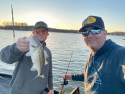 Spotted bass caught while fishing on lake in Fort Worth TX
