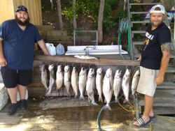 7 freshwater fish caught on a fishing and hunting trip in NY