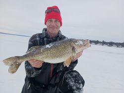 Lone angler fishing in NY