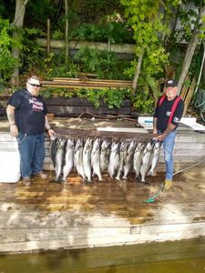Two people fishing or hunting in Pulaski