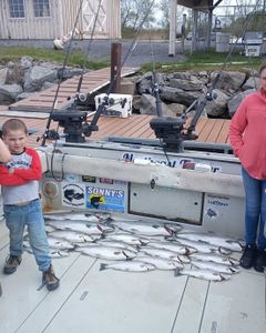 Two fishing people in NY