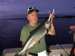 Fisherman with one catch in Pulaski