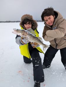 Two people fishing in Pulaski