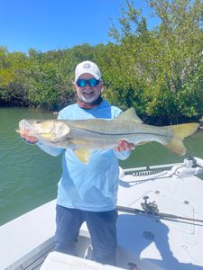 A large snook fish caught fishing in key west fl