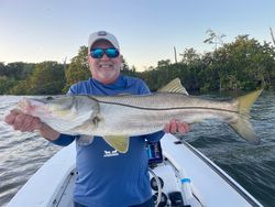A lone snook fish caught fishing in key west fl