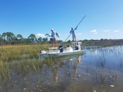 Flats fishing for Redfish