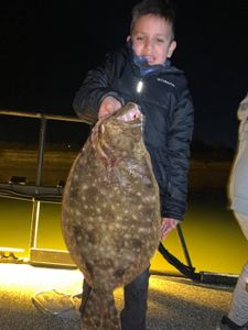 Southern Flounder caught while fishing in Galveston