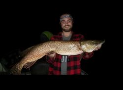 Caught a massive northern pike while fishing in WI