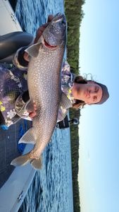 A lake trout caught in Boulder Junction