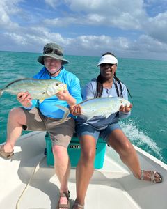 Two Greater Amberjack and Bluefin trevally fish caught in FL