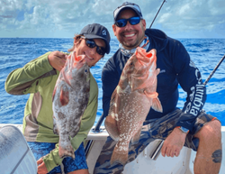 Two people fishing in Key Largo