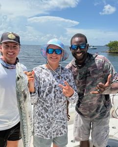 Three people fishing in Key Largo