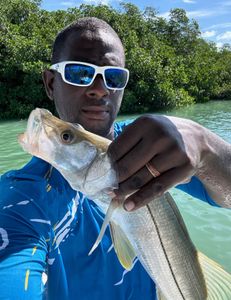Angler fishing in Key Largo
