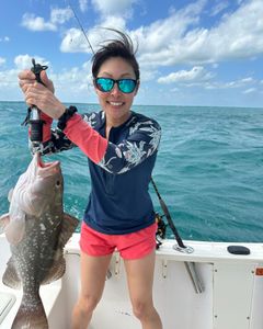 A person fishing in Key Largo