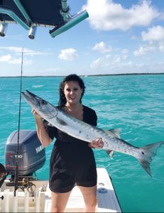 Catching a great barracuda while fishing in Key Largo