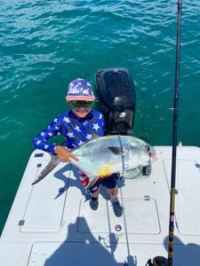 Longfin Yellowtail fish caught while fishing in FL