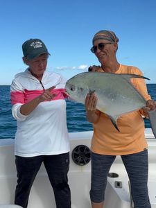 Permit fish caught while fishing in Key Largo