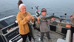 Two anglers fishing in Whitehall