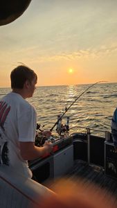 A person fishing in Whitehall