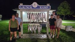 Five people fishing at Whitehall