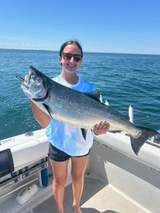 Chinook Salmon caught while fishing in Olcott