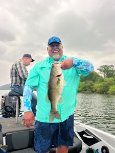 A big Florida bass caught while fishing at Buchanan Dam