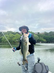 A large Largemouth Bass caught at Buchanan Dam