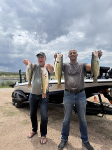 Massive largemouth bass blasted from Buchanan Dam in TX!