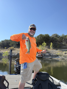 Nice largemouth bass using heavy and light tackle on the lake today!