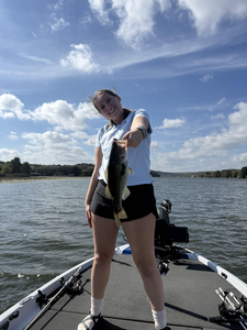 Nice largemouth bass caught using heavy and light tackle on a beautiful clear day!